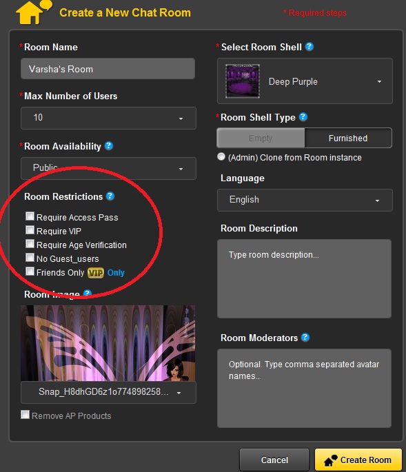 Imvu View Topic New Public Room Access Controls