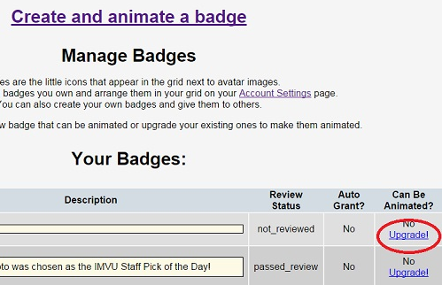 How to Make a Badge on IMVU?
