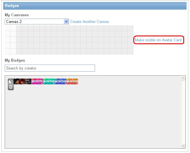 Display more badges with IMVU Badge Canvases!