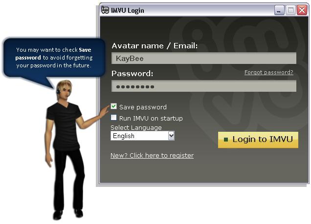 Imvu login