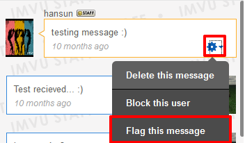 How do I flag a user?