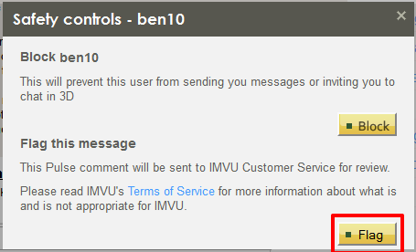How do I flag a user?