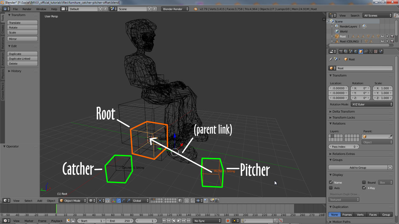 Parent Catcher & Pitcher to the furniture items Root