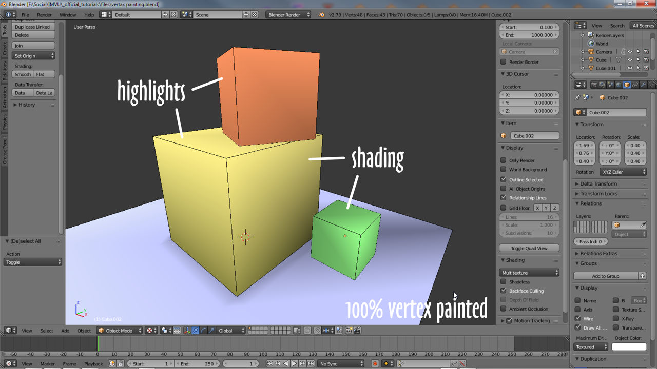 vertex painting lightwave 3d