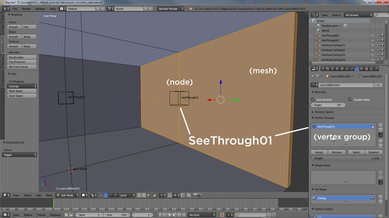 Each mesh needs to have a corresponding vert group assigned