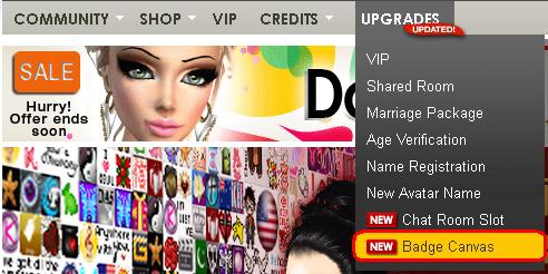 Display more badges with IMVU Badge Canvases!