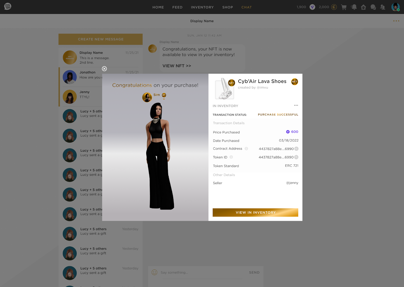 How to Buy NFTs on IMVU