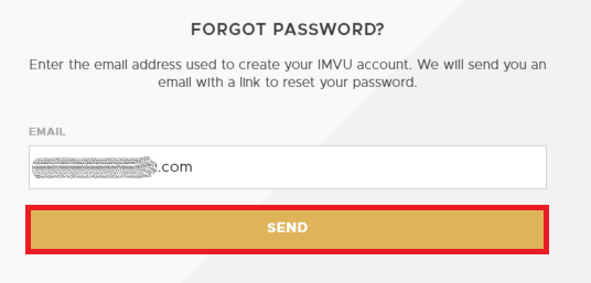 imvu password reset