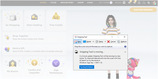 How to take a Screenshot for IMVU
